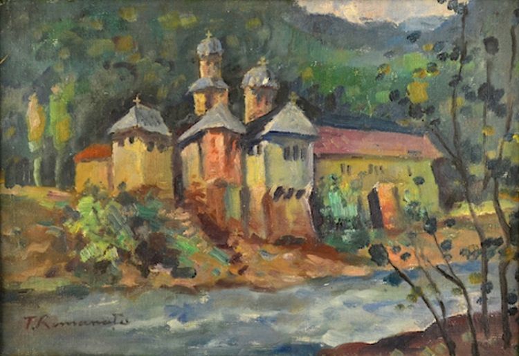 Gheorghe_Teodorescu_Romanati_manastirea_cozia