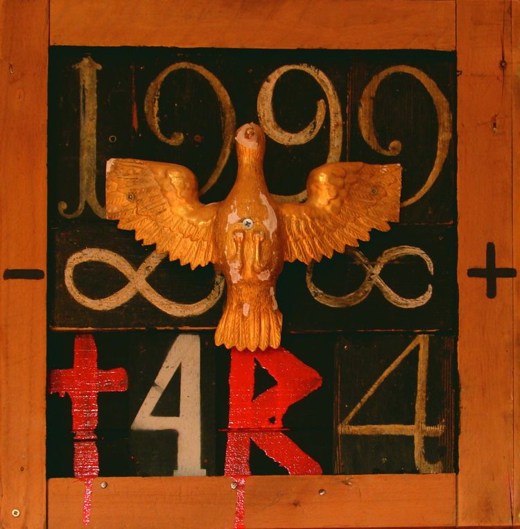Tara - Peace, Mischtechnik, 49 x 49 cm, 2008