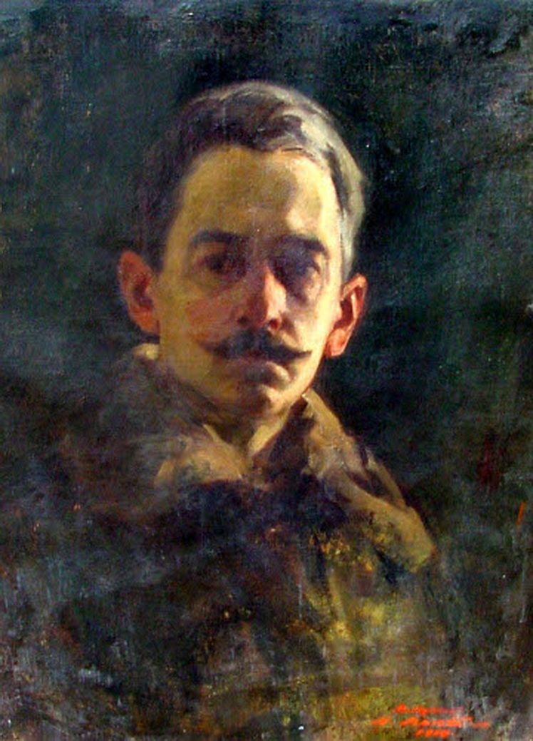 1. Nicolae Mantu, Autoportret (Muzeul de Arta Vizuala Galati)