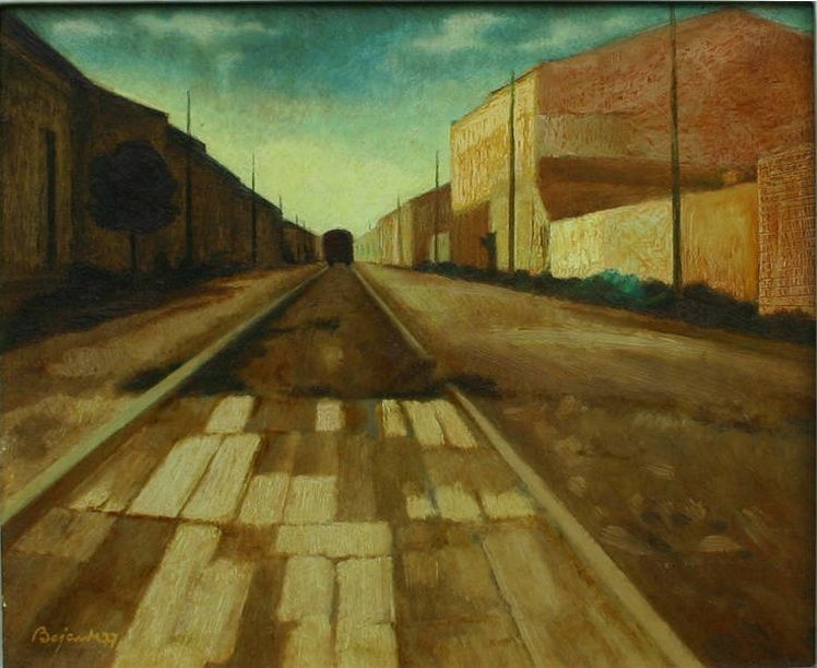 29. Marcel Bejan - Strada veche, u.c., 31 x 37 cm, (MAVG)